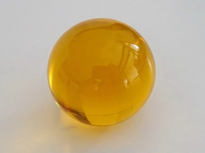 Kristallglaskugel 35mm, bernstein | amber